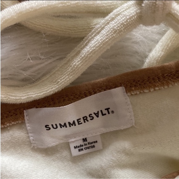 🌞SUMMERSALT the towel terry V-neck romper size M - Picture 5 of 14
